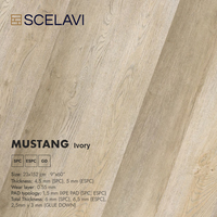 Suelos de vinilo de lujo SPC impermeables, baldosas de parquet modernas para interiores con sistema de clic