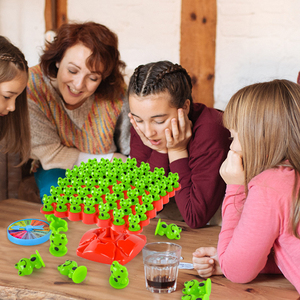 カエルバランスツリーキッズパズルボードゲームスペースバランスツリースタッキングプレイダブルインタラクティブ教育玩具 - Product Image 3