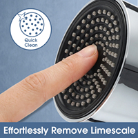 Pomme de douche ABS à fonction unique de qualité supérieure, filtre de pluie, pomme de douche haute pression chromée pour la vente en gros et la personnalisation OEM