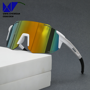 Gafas <span class=keywords><strong>de</strong></span> Sol Deportivas <span class=keywords><strong>para</strong></span> Adultos, sin Montura, Tamaño 69-18-125, <span class=keywords><strong>Lentes</strong></span> Polarizadas Doradas con Espejo, Protección UV400, <span class=keywords><strong>para</strong></span> Ciclismo, Senderismo y Deportes al Aire Libre - Product Image 4