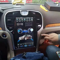 Radio Multimedia con Pantalla Vertical Tesla de 13.3 Pulgadas y Android 9.0 para Chrysler 300C 2013-2019, Reproductor de Video, GPS, Navegación