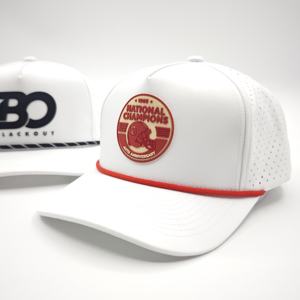 Parche Personalizado con Logotipo, 5 Paneles, Perforado con Láser, Impermeable, Ajustable, con Impresión Digital Dobby Dot, de Secado Rápido, para Golf - Product Image 1