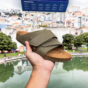 Kadın kahverengi Birken deri takunya katır sandalet platformu Slip-On kapatma düz sınır ötesi çam plaj tasarım moda trendi için - Product Image 4