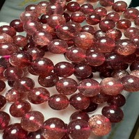 Meihan Natural Madagascar Top cassis noir sable doré Quartz fraise perles rondes lisses pour la fabrication de bijoux design DIY