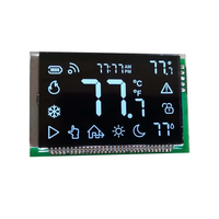 Affichage LCD à segment négatif personnalisé pour thermostat de climatisation HVAC, rétroéclairage blanc 3,3 V, SML12113D