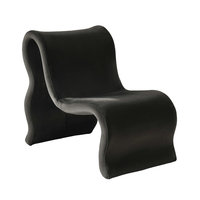 Fauteuil d'appoint moderne et élégant à motif zèbre, grand fauteuil de salon en bois noir et blanc à motif zèbre, en vente