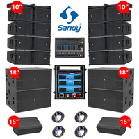 Sandy Audio Enceinte professionnelle Line Array 10 pouces, simple, pour extérieur et intérieur, à deux voies, active et passive