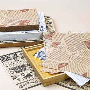 Greaseproof <b>Wrapping</b> <b>Paper</b> Custom Printed Food Grade Bread Grease-Proof <b>Paper</b> Sandwich Burger Burrito Package - Product Image 4