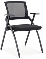 Chaise de bureau en maille de haute qualité, design pliable, minimaliste, respirante, pour la formation et le personnel de bureau