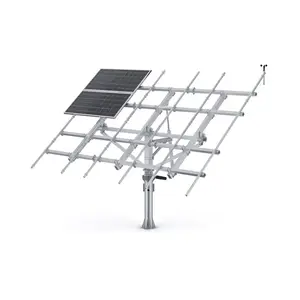 Duel 10kw 20 Panels Kit Double System Completed Systems key components of Sun Tracking Dual Axis Solar Trackers