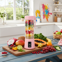 Mixeur Personnel Portable USB Rechargeable en Acier Inoxydable, Tasse Pressoir de Voyage, Mini Mixeur à Smoothies pour Sports, Extérieur, Camping et Voiture