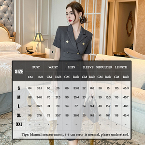 Abiti <span class=keywords><strong>da</strong></span> Ufficio Estivi <span class=keywords><strong>da</strong></span> <span class=keywords><strong>Donna</strong></span> ZYHT, Casual ed Eleganti con Decorazione a Bottoni 50584, Silhouette a Tubino, <span class=keywords><strong>Abbigliamento</strong></span> alla Moda - Product Image 6