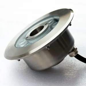 Fornitore della cina outdoor waterproof dmx control rgb 304ss ip68 underwater jet mini led fountain light