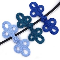 Nouveau bouton de grenouille chinoise de noeud décoratif coloré teint par coutume populaire pour le cheongsam