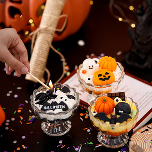 Halloween Skull Cup <b>Candle</b> Blood Orange Scent Dessert Style Aromatherapy <b>Gift</b> Party - Product Image 3