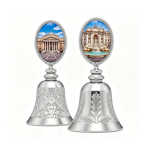 Medalla Religiosa Plateada con Escena de la Ciudad del Vaticano, Impresión UV, Imitación de Esmalte 3D, Recuerdo Moderno y Tradicional Decorativo - Product Image 6