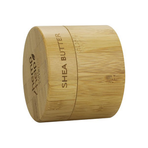 5/10/20/30/50/100/200/250/300/500G Trung Quốc nhà máy mỹ phẩm đầy đủ tre Jar PP bên trong logo khắc trên nắp cơ thể với nắp đậy bằng gỗ - Product Image 3