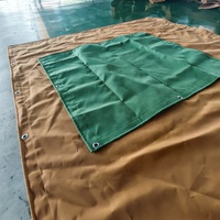 Bâche en toile de silicone en gros, couleur personnalisée, imperméable, 700 g/m², bord renforcé pour chantier de construction