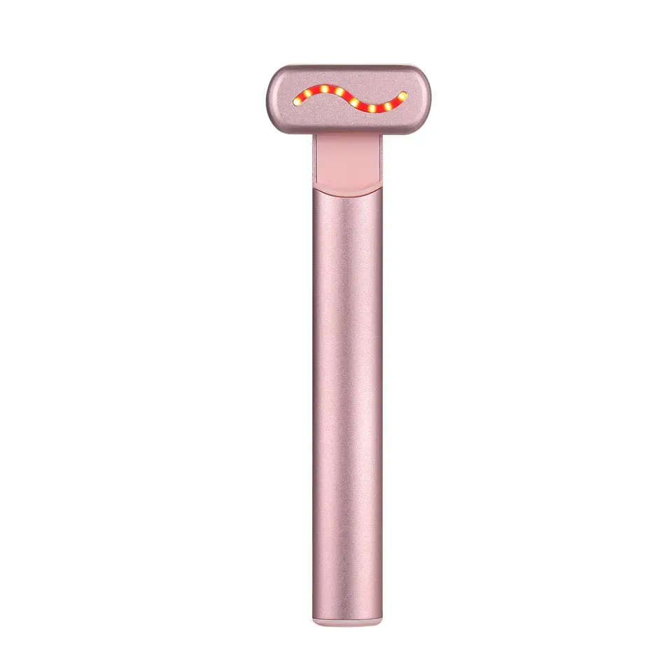 New 4 In 1 Facial Wand Magic Wand 650nm Anti-aging EMS Red Light Therapy Infrared Beauty Device Skincare Wand Tool