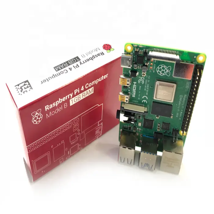 Raspberry Pi-جهاز Raspberry Pi 4, جهاز Raspberry Pi 4 الجيل 4 جهاز Raspberry Pi 4B 2GB/4GB/8GB ثنائي النطاق واي فاي ثنائي النطاق بلوتوث 5.0 شاشة مزدوجة مخرج صنع في المملكة المتحدة في المخزون
