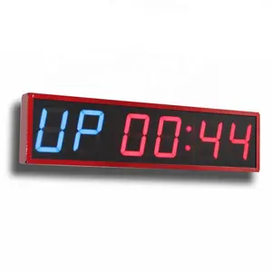 Aluminium Alloy Customized Training mini digital interval wall clock LED gym timer with Remote for Home Gym Fitness