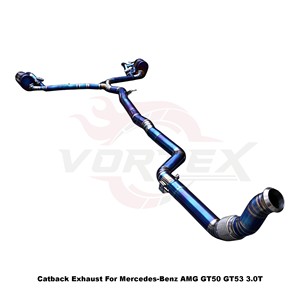 Vortex Racing-Spec Gradient Ti Header-<b>Back</b> Setup For Mercedes-Benz AMG GT50 GT53 3.0T 2019-2024 Tuning - Product Image 3