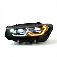 SJC USA STOCK LOCAL Phare DRL jaune et blanc pour BMW Série 3 G20 G80 M340i M330i 2023-2025 Lampe frontale laser bicolore