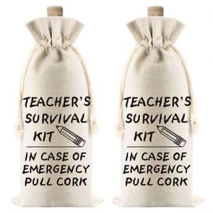 Custom Logo <b>Canvas</b> Drawstring Tote Bags for Wine Wedding Gifts Candle Craft <b>Packing</b>-Promotional Carrying Bags - Product Image 5