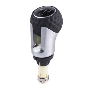 Poignée de levier de vitesses manuelle Volkswagen, enveloppée de cuir, 5 vitesses, 6 vitesses, levier de vitesses ergonomique pour voitures Audi Volkswagen - Product Image 1