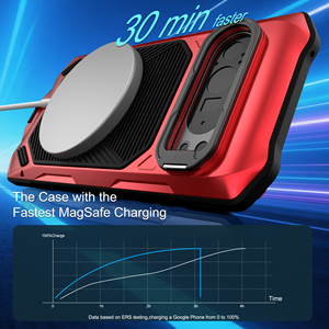 Funda Metálica Resistente para Google Pixel 9/10 Pro XL, con Anillo Magnético, Protección Integrada para la Lente de la Pantalla, Compatible con Carga Inalámbrica - Product Image 3