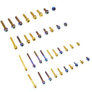 M6x1.0 Titan xe máy calipers Bìa bu lông thép không gỉ 2mm 10/15/20/25/30/35/40mm rỗng Hex allen inch - Product Image 5