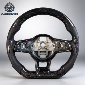 Volant sport en cuir forgé sur mesure avec fibre de carbone et LED, taille de poignée 40 mm pour VW Golf GTI GTD 7 Mk7 7.5 7r R Mk7r Polo JETTA - Product Image 6