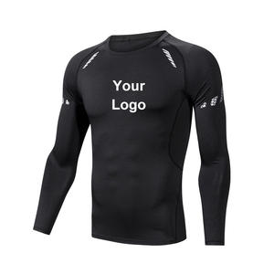 Accetta il Logo personalizzato basso MOQ di alta qualità estate ad asciugatura rapida in poliestere tessuto da <span class=keywords><strong>uomo</strong></span> a <span class=keywords><strong>maniche</strong></span> <span class=keywords><strong>lunghe</strong></span> che corre T-Shirt - Product Image 3