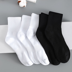 Biểu Tượng Tùy Chỉnh Cotton Crew Màu Đen Màu Xám Và Trắng Mắt Cá Chân Vớ Sọc Thể Thao Thoáng Khí Vớ - Product Image 3