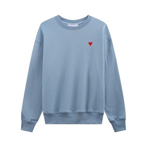 Felpe in Cotone con Cuori in Rilievo e Motivo <span class=keywords><strong>Ami</strong></span>, con Ricamo e Stampa Digitale, T-Shirt Autunnale Popolare a Parigi - Product Image 5