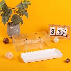 Xjh Trắng Bán Buôn Mini Tùy Chỉnh In Mochi Donut Hộp Với Cửa Sổ Bánh Rán Hộp Với Chèn Thụy Sĩ Bánh Cuộn Hộp Với Xử Lý - Product Image 5