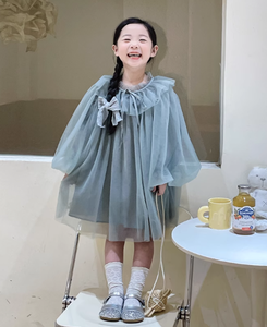 Abito Primaverile ed Estivo per Bambine, Gonna a Palloncino, Stile Fatato, Casual, Maniche Lunghe, <span class=keywords><strong>Vestito</strong></span> <span class=keywords><strong>da</strong></span> Principessa in Tulle per Bambine - Product Image 3