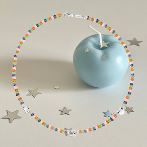 Touses Joyería Fina de Lujo, Collares con Colgante de Campana Hueca, <span class=keywords><strong>Gargantilla</strong></span> de Cuentas de Semillas Arcoíris, Chapado en Oro y Plata, Apilable, para Mujer - Product Image 2