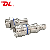 Raccord de connexion rapide pour refroidissement liquide de serveur compatible OCP, tête hexagonale, filetage G3/8'', pression 010 bars, personnalisable, dédié