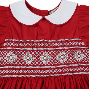 Robes 100 % coton smockées à la main TG pour bébés filles - Anti-plis, écologiques, respirantes, tenue décontractée de l'usine Hai Duong - Product Image 3