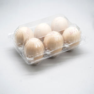 Vente <span class=keywords><strong>en</strong></span> <span class=keywords><strong>gros</strong></span> d'usine, emballage sous blister, boîte à œufs <span class=keywords><strong>en</strong></span> CPET transparente réutilisable de qualité alimentaire à 6 compartiments pour œufs de 50 à 60 g - Product Image 3