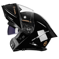 Casque de moto modulaire rabattable certifié DOT, coque ABS, double visière, tampon EPS, casque intégral pour course, rallye, ATV, kart