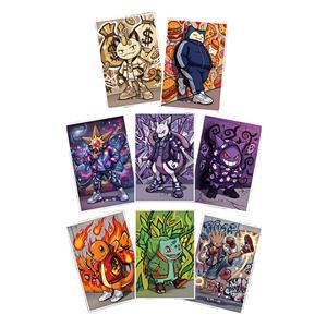 YQ Wholesale 100 feuilles Nouveaux panneaux de fan art Pokémon Fantasy Journey, jeu de cartes à collectionner, écologiques, pour cadeaux de fête - Product Image 6