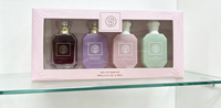 Mini Perfume en Spray para Mujer, 4x30ml, Eau de Parfum Original, Aroma Amaderado Árabe de Larga Duración, Set de Regalo en Tamaño Viaje, Superventas