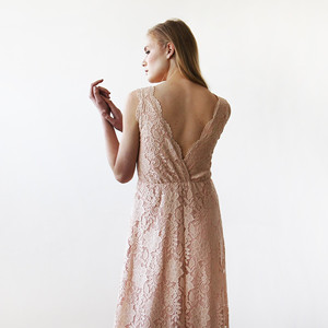 Abito senza maniche color blush # 1150 - Product Image 1