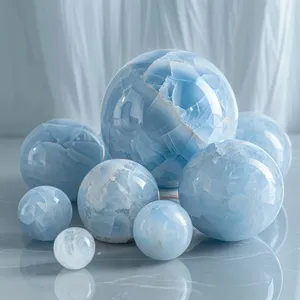 Vente en Gros de Décorations en Cristal Naturel Mixte Diverses Boules Sphères en Vrac pour la Guérison à Domicile et le Design d'Intérieur - Product Image 4