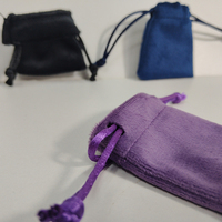 Sac réutilisable en microfibre pour lunettes de natation et bijoux avec cordon de serrage et pelliculage mat