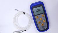 Temperature Measuring Instruments for Export High Accuracy Handheld Dual Channel RTD Thermometer for Industrial Production