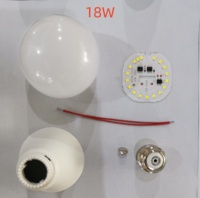 Vente en gros d'ampoules résidentielles à LED Lampada Focos 3W 5W 7W 9W 12W 15W 18W 24W E27 Ampoules de plafond B22 Ampoules à LED de matière première légère