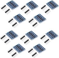 Cambiador de módulo bidireccional de 4 canales con interfaz I2C Placa de desarrollo del convertidor de nivel lógico de 3,3 V-5V para Arduino
